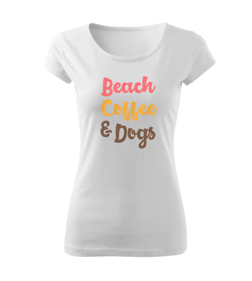 Tričko Beach Coffee & Dogs — foto 4
