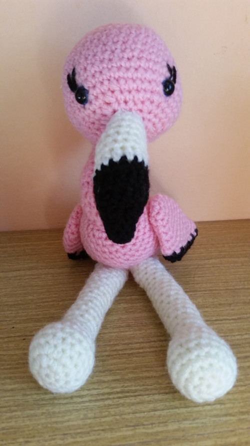 Háčkovaný plameňáček Flamingo — foto 2