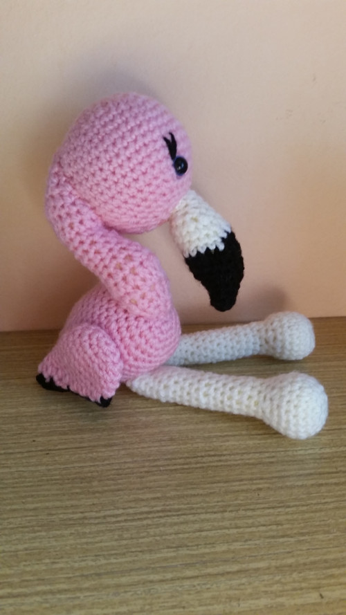 Háčkovaný plameňáček Flamingo — foto 3