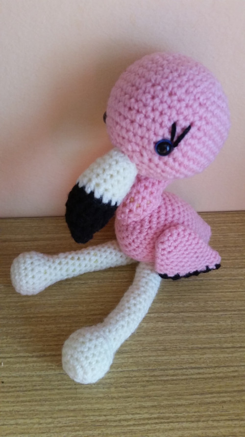Háčkovaný plameňáček Flamingo — foto 4