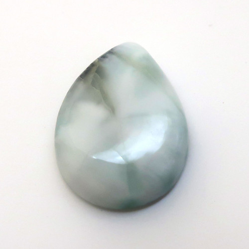 Kabošon larimar kapka 16,2mm — foto 3