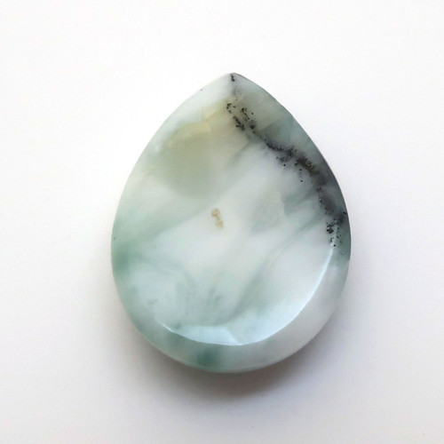 Kabošon larimar kapka 16,2mm — foto 4
