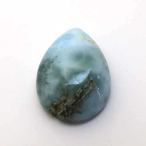 Kabošon larimar kapka 13,7mm — foto 3