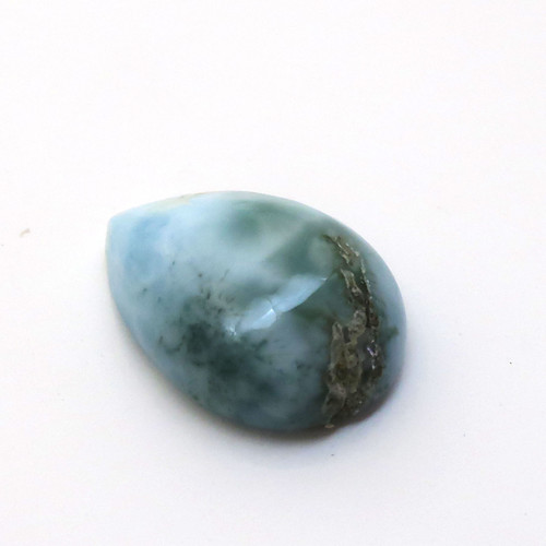 Kabošon larimar kapka 13,7mm — foto 2