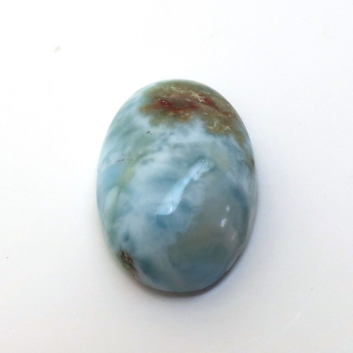 Kabošon larimar ovál 13,8mm REZERVACE — foto 3