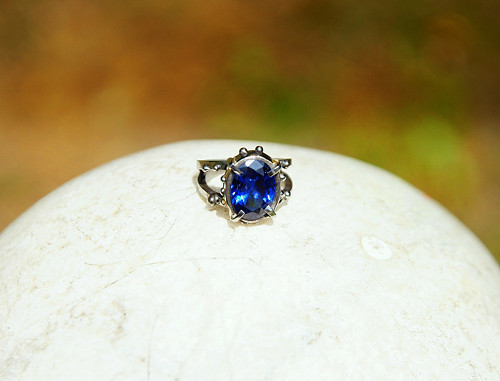 Nerezový prsten ...." Blue Queen " — foto 4