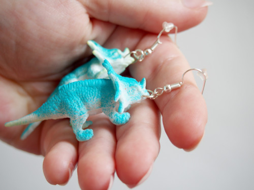 Dinosauří náušnice - Styracosaurus — foto 5