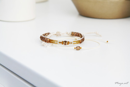 Zlatá sada náramků WEAVED BRACELET — foto 2