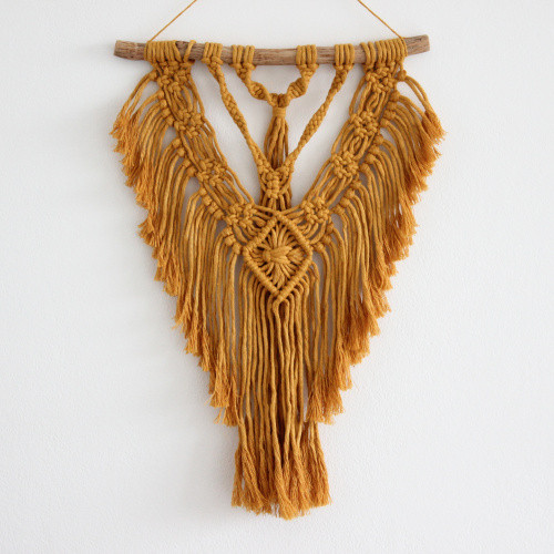 Okrové macramé střední — foto 2