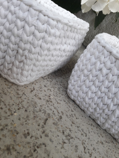 Set košíků z bílé — foto 2