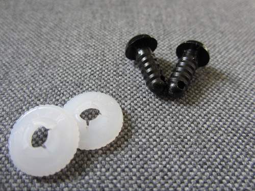 Bezpečnostní oči, černá barva, 9mm — foto 2