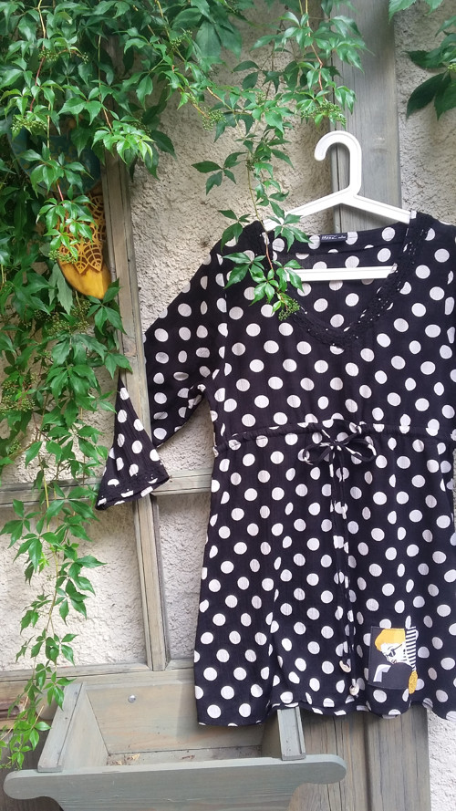 Puntíkaté retro, tunika XL — foto 4