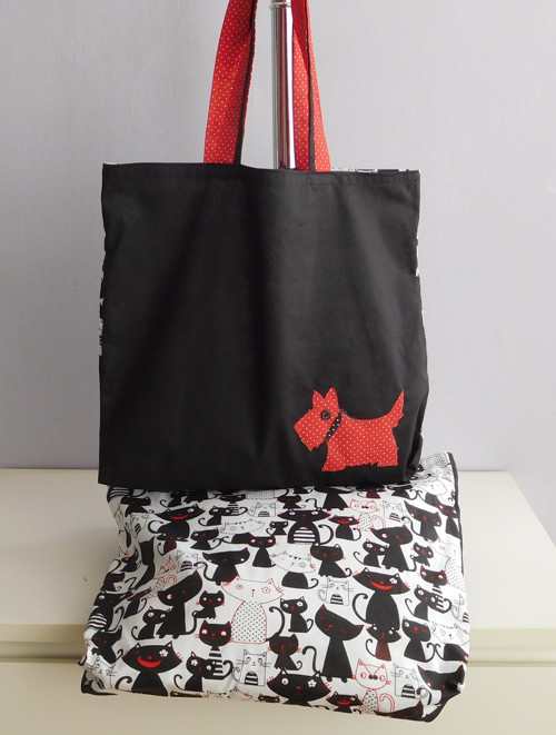 Black dog and Cats - taška — foto 3