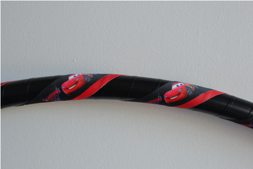 Obruč na hooping autíčková - černá 90 cm — foto 2