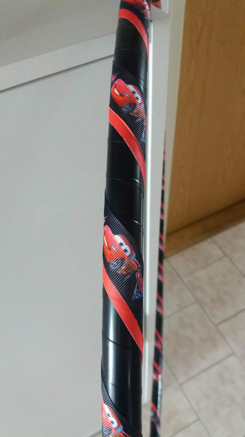 Obruč na hooping autíčková - černá 90 cm — foto 4
