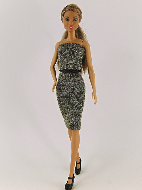 Barbie - Zlatohnědé šaty — foto 5