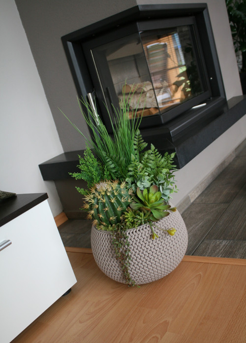 Velký pletený obal se sukulenty — foto 6