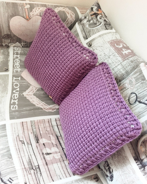 Háčkovaný vankúš VIOLET — foto 6