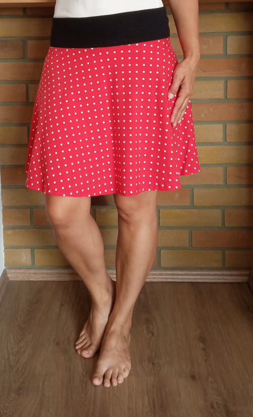 Sukně Red White Dots — foto 3