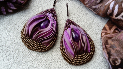 Náušnice Lilac Wood — foto 5