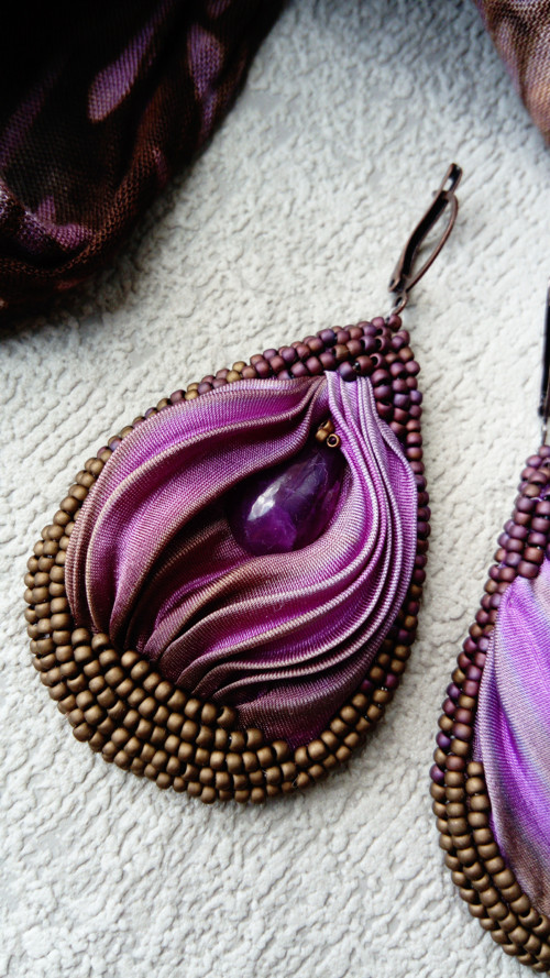 Náušnice Lilac Wood — foto 3