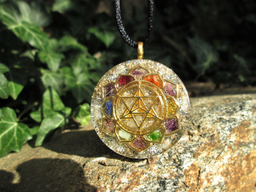 Org. šperk ,, Sri Yantra v čakrách " — foto 6