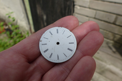 Smaltovaný ciferník 33 - materiál pro steampunk — foto 4