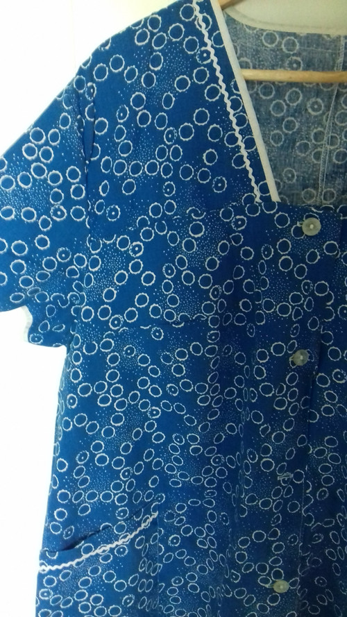 Domácí modré šaty - velikost xl — foto 3