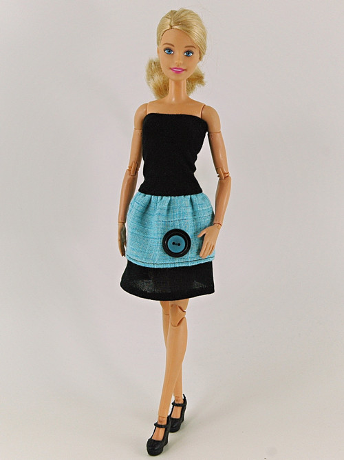 Barbie - šaty s knoflíkem — foto 2
