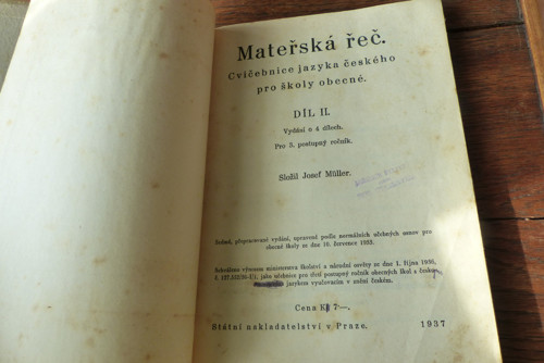 Cvičebnice jazyka českého, 1937 — foto 2
