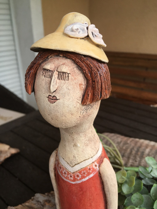 Dívka v klobouku — foto 4