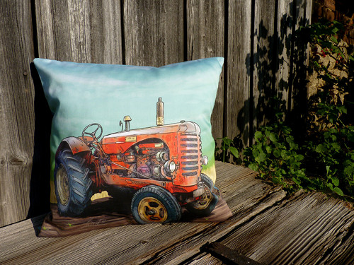Polštářek s traktorem .. Massey-Harris — foto 2