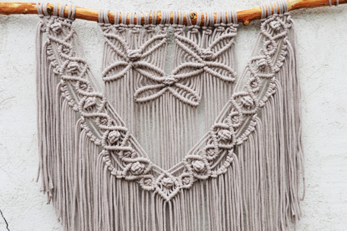 Macramé Pearl Leaf Xxl — foto 4