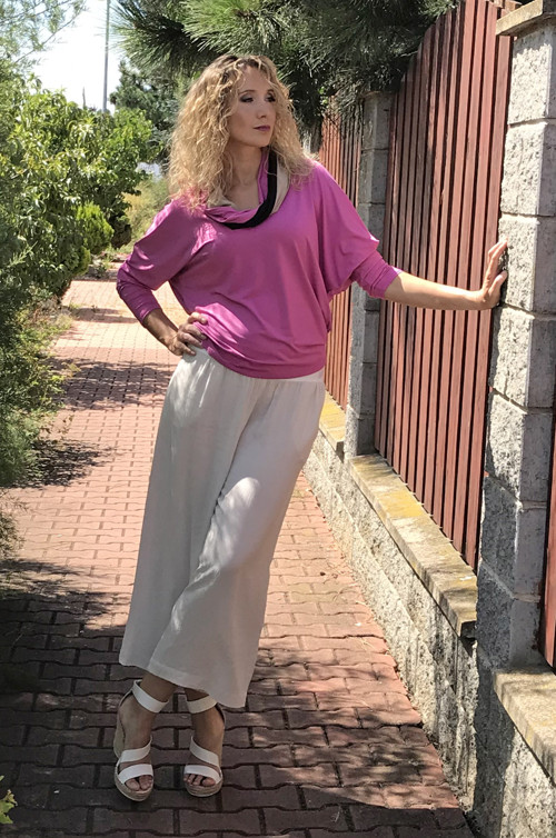 Růžová netopýří tunika — foto 3