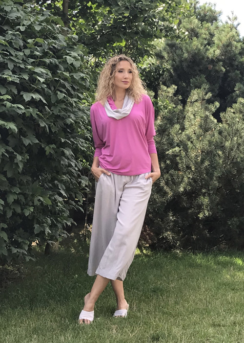 Růžová netopýří tunika — foto 4