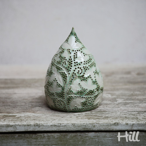 Lístečková lampa porcelánová — foto 4