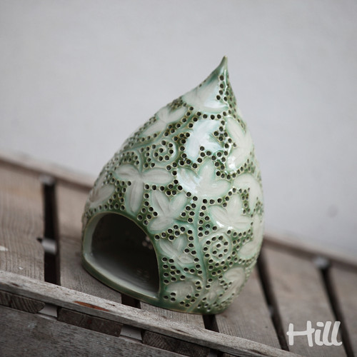 Lístečková lampa porcelánová — foto 5