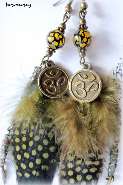 Náušnice boho style "FEATHERS" III. — foto 4