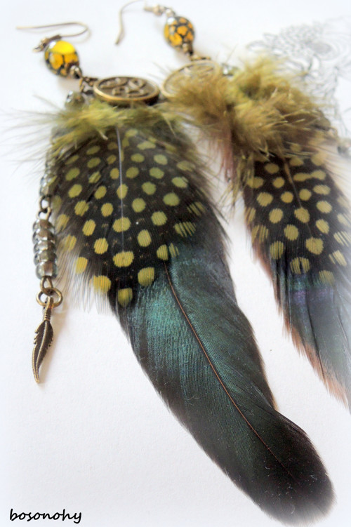 Náušnice boho style "FEATHERS" III. — foto 5