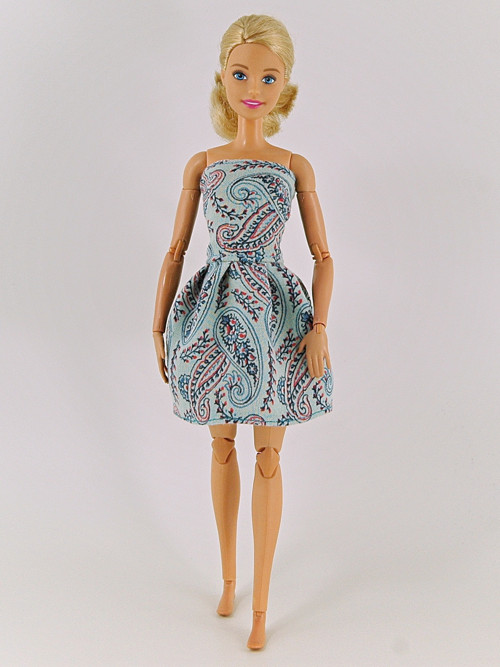 Barbie - šaty s kašmírovým vzorem — foto 3