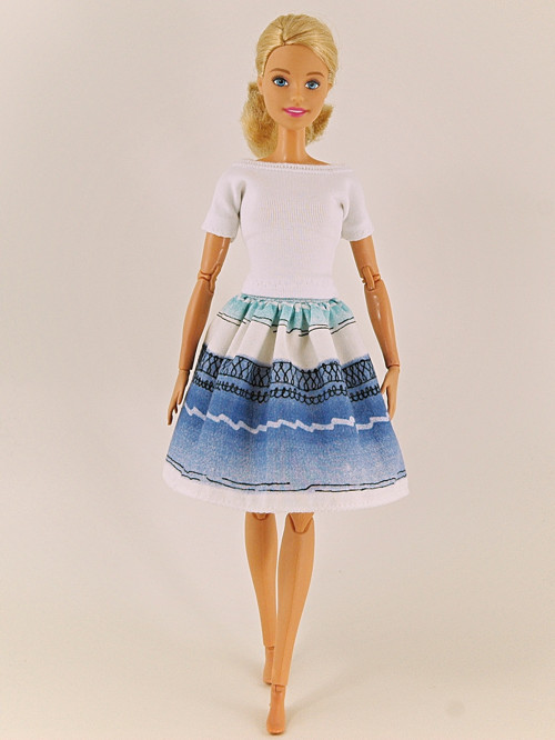 Barbie - Komplet modrobílý — foto 2