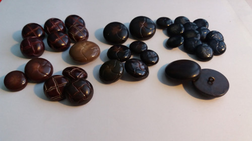 Hnědé originální knoflíky — foto 2
