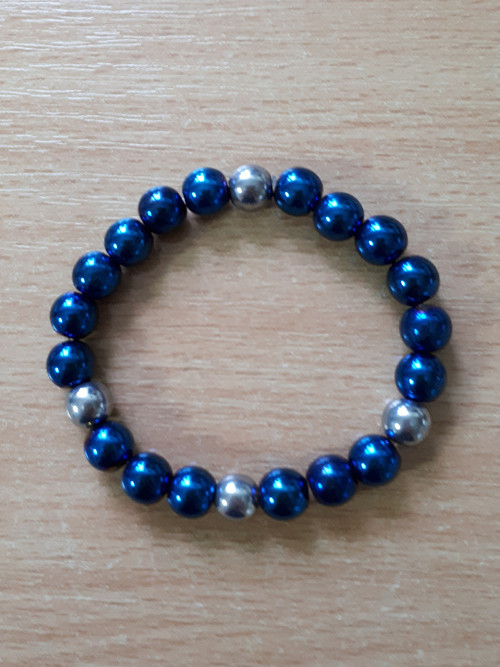 Náramek modrý hematit — foto 3