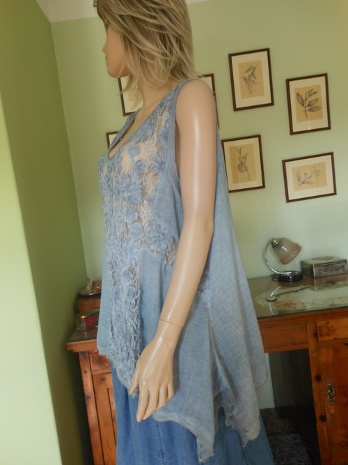 Boho krajková tunika, vel.UNI — foto 3