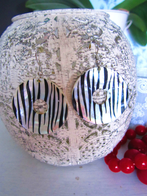 Náušnice zebra — foto 3