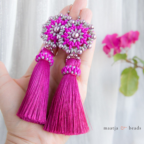 Mandalas variations - Dark pink with tassel — foto 2