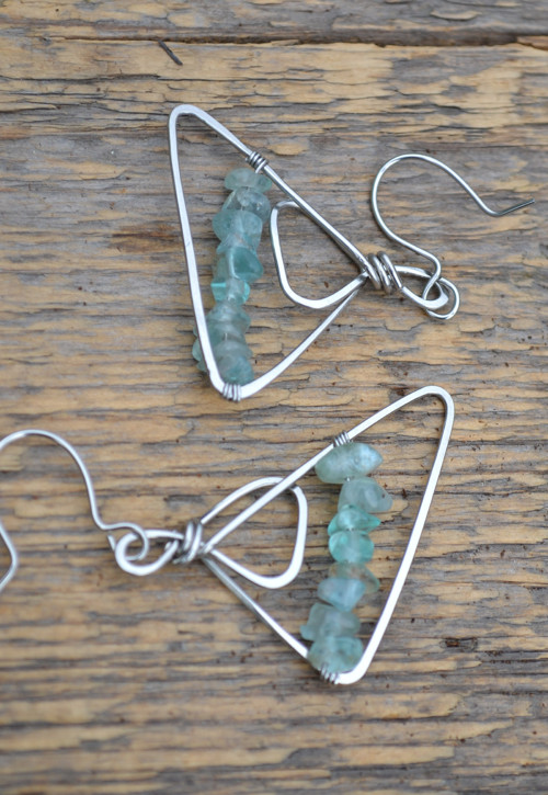 Náušnice s apatitem - NA PŘÁNÍ — foto 3