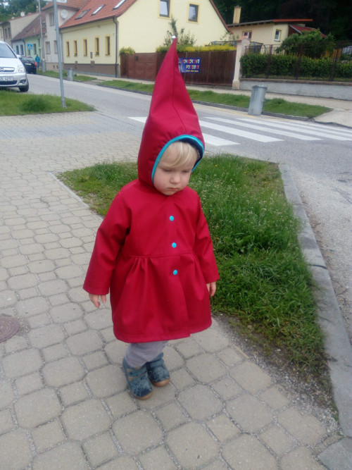 Softshellový kabátek - Karkulka, vel. 104 — foto 4