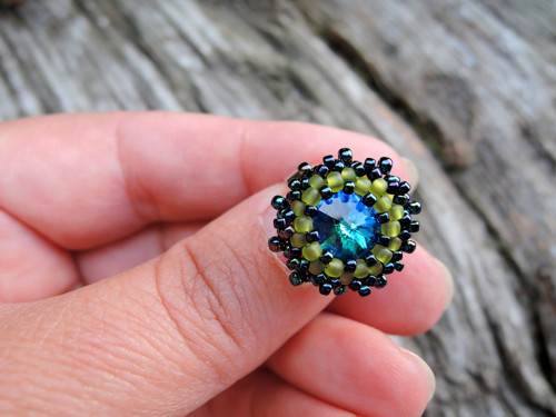 Swarovski prstýnek "Peacock"- dětský! — foto 4