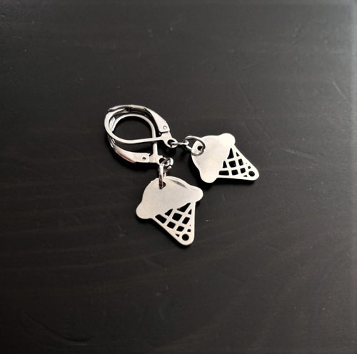 Ocelové náušnice*zmrzlinky — foto 4